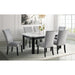 Francesca Rectangular Dining Grey Velvet Side Chair W/ Nailhead Trim (2 Per Pack) - Venta Furnishings (San Antonio,TX)