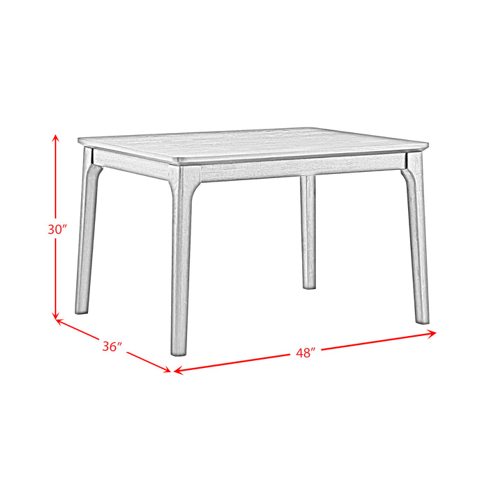 Garcia 5PC Dining Set with Table and 4 Chairs in Black - Venta Furnishings (San Antonio,TX)