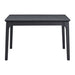 Garcia 5PC Dining Set with Table and 4 Chairs in Black - Venta Furnishings (San Antonio,TX)