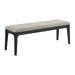 Garcia 6PC Dining Set with Table, 4 Chairs, and Bench in Black - Venta Furnishings (San Antonio,TX)