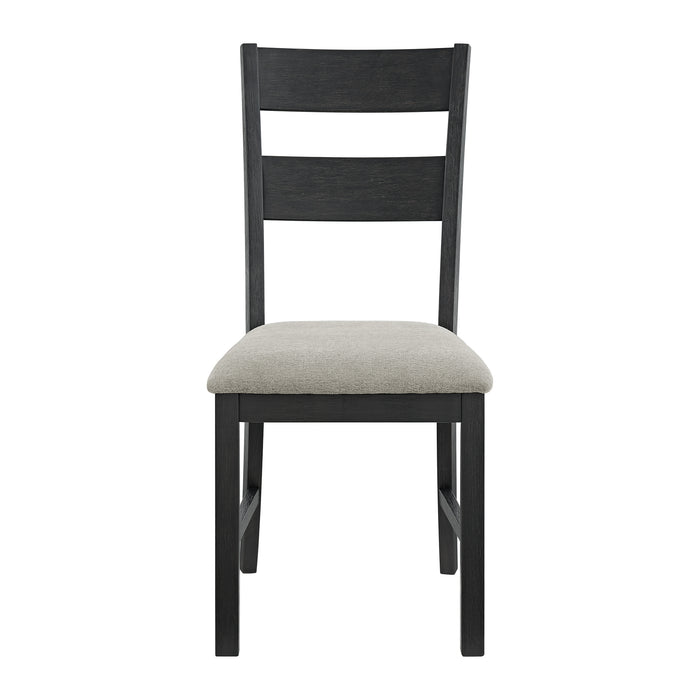 Garcia 6PC Dining Set with Table, 4 Chairs, and Bench in Black - Venta Furnishings (San Antonio,TX)