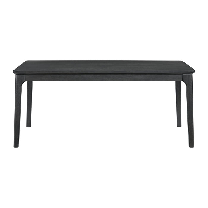 Garcia 6PC Dining Set with Table, 4 Chairs, and Bench in Black - Venta Furnishings (San Antonio,TX)