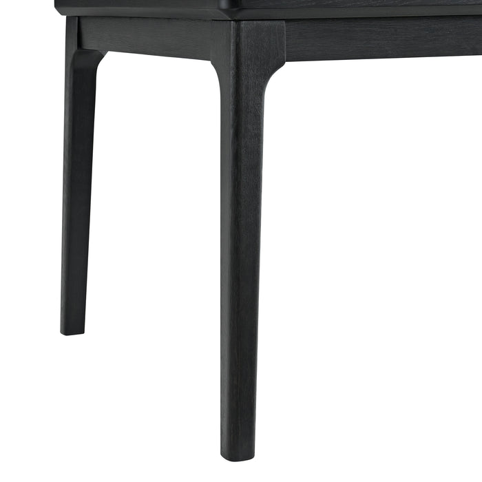 Garcia 5PC Dining Set with Table and 4 Chairs in Black - Venta Furnishings (San Antonio,TX)