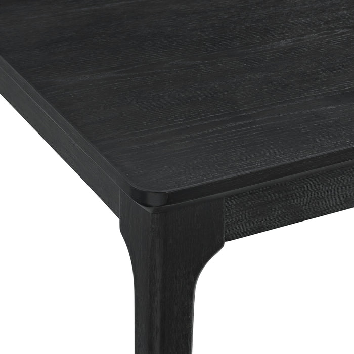 Garcia 6PC Dining Set with Table, 4 Chairs, and Bench in Black - Venta Furnishings (San Antonio,TX)