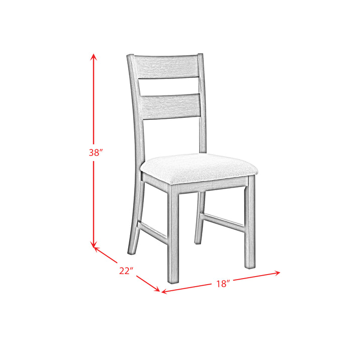 Garcia 5PC Dining Set with Table and 4 Chairs in Black - Venta Furnishings (San Antonio,TX)
