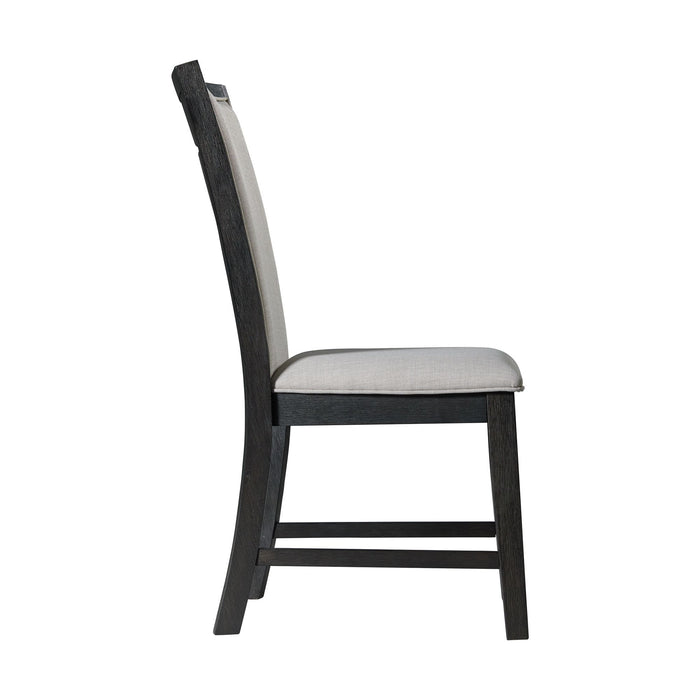 Grady Dining Slat Back Side Chair Black (2 Per Pack)