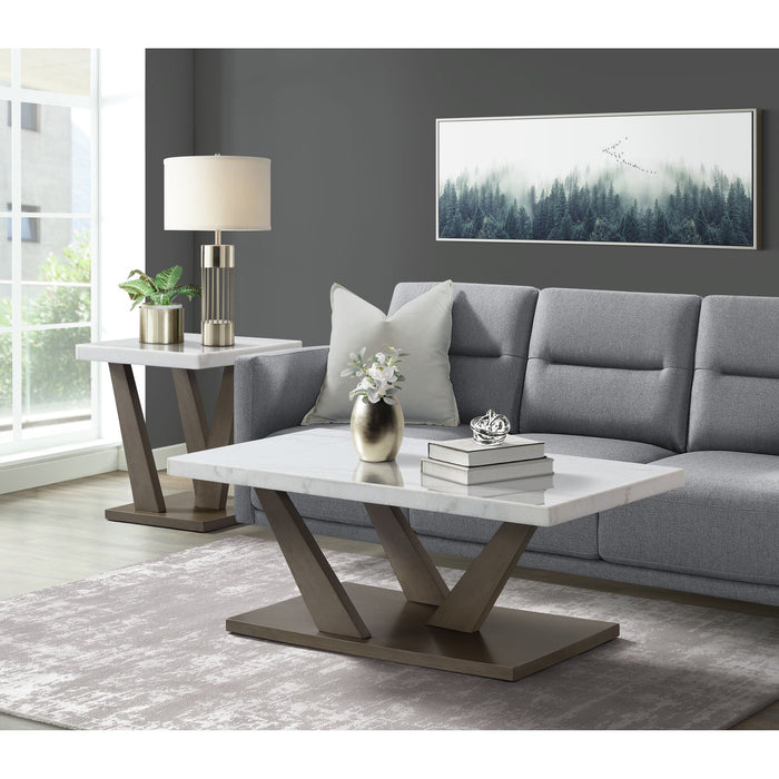 Greta Rectangular Coffee Table in grey
