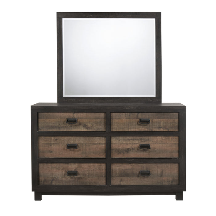 Harlington 6-Drawer Dresser w/ Mirror Set - Venta Furnishings (San Antonio,TX)