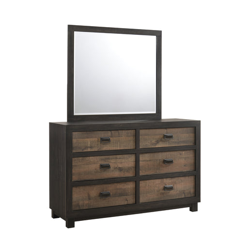 Harlington 6-Drawer Dresser w/ Mirror Set - Venta Furnishings (San Antonio,TX)