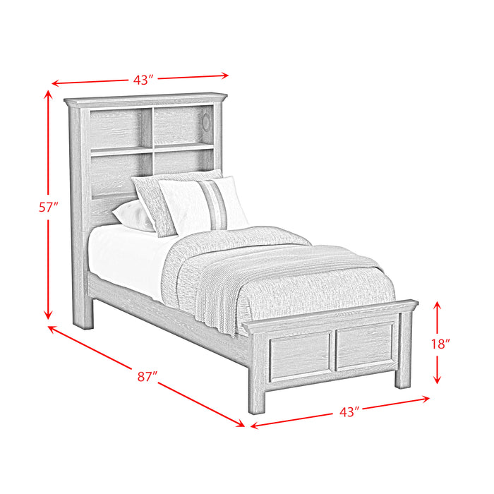 Hampton Kids Bookcase Bed - Venta Furnishings (San Antonio,TX)