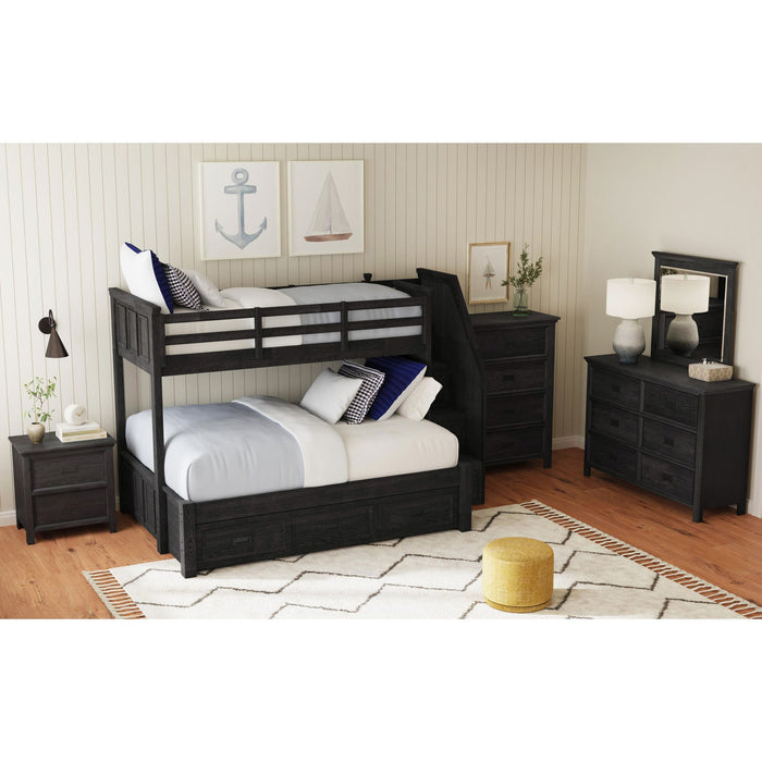 Hampton Kids Over Bunk with Staircase and Trundle - Venta Furnishings (San Antonio,TX)