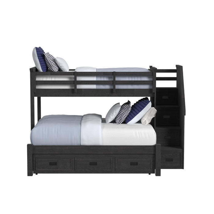 Hampton Kids Over Bunk with Staircase and Trundle - Venta Furnishings (San Antonio,TX)