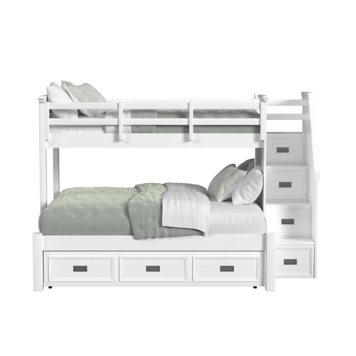 Hampton Kids Over Bunk with Staircase and Trundle - Venta Furnishings (San Antonio,TX)