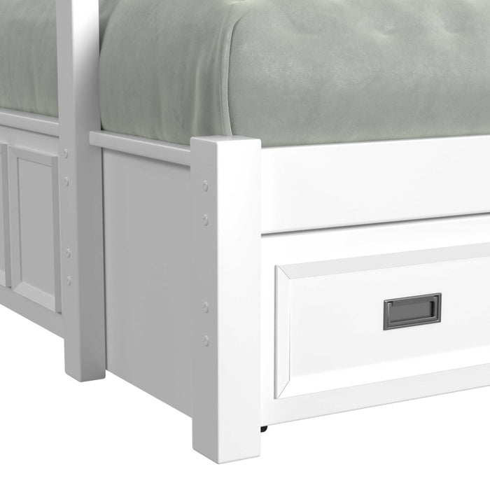Hampton Kids Over Bunk with Staircase and Trundle Bedroom Set - Venta Furnishings (San Antonio,TX)
