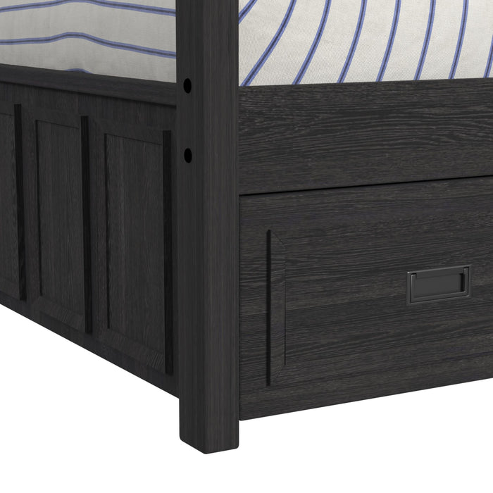 Hampton Kids Over Bunk with Ladder and Trundle Bedroom Set - Venta Furnishings (San Antonio,TX)