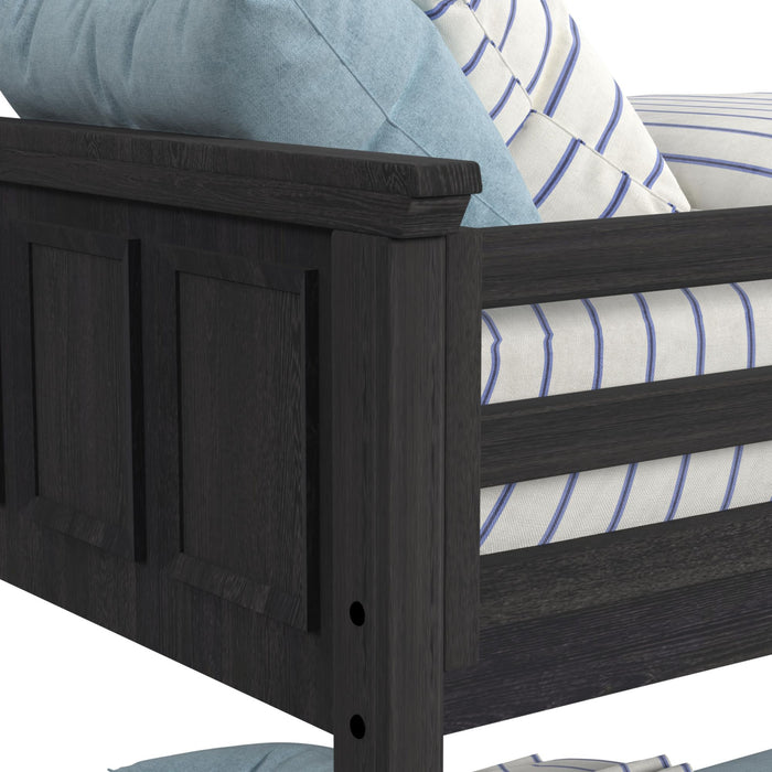 Hampton Kids Over Bunk with Ladder and Trundle Bedroom Set - Venta Furnishings (San Antonio,TX)