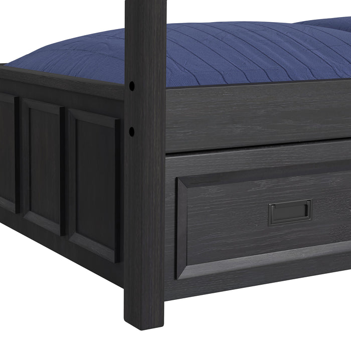 Hampton Kids Over Bunk with Staircase and Trundle Bedroom Set - Venta Furnishings (San Antonio,TX)