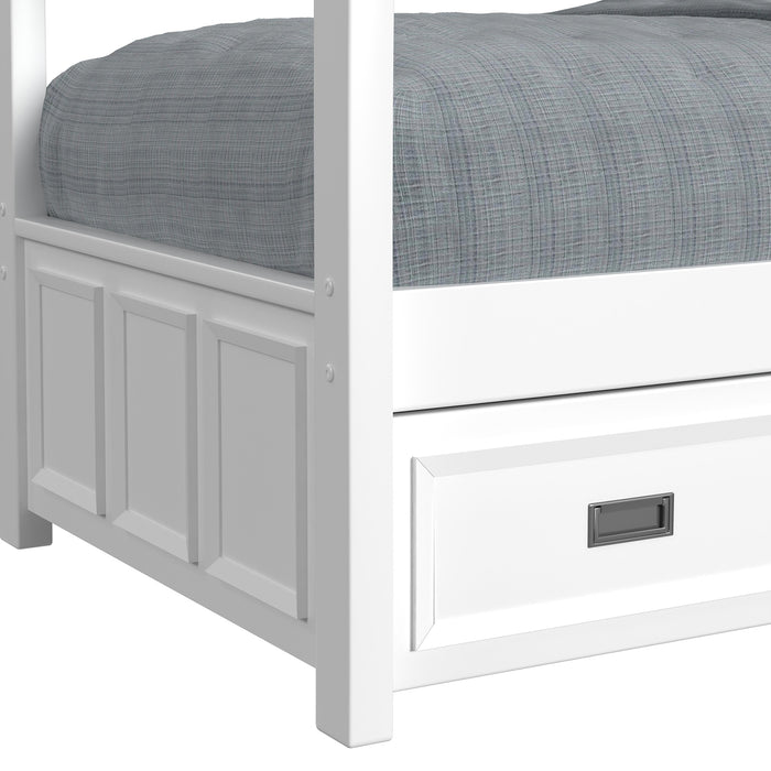 Hampton Kids Over Bunk with Staircase and Trundle Bedroom Set - Venta Furnishings (San Antonio,TX)