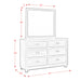 Harlington 6-Drawer Dresser w/ Mirror Set - Venta Furnishings (San Antonio,TX)