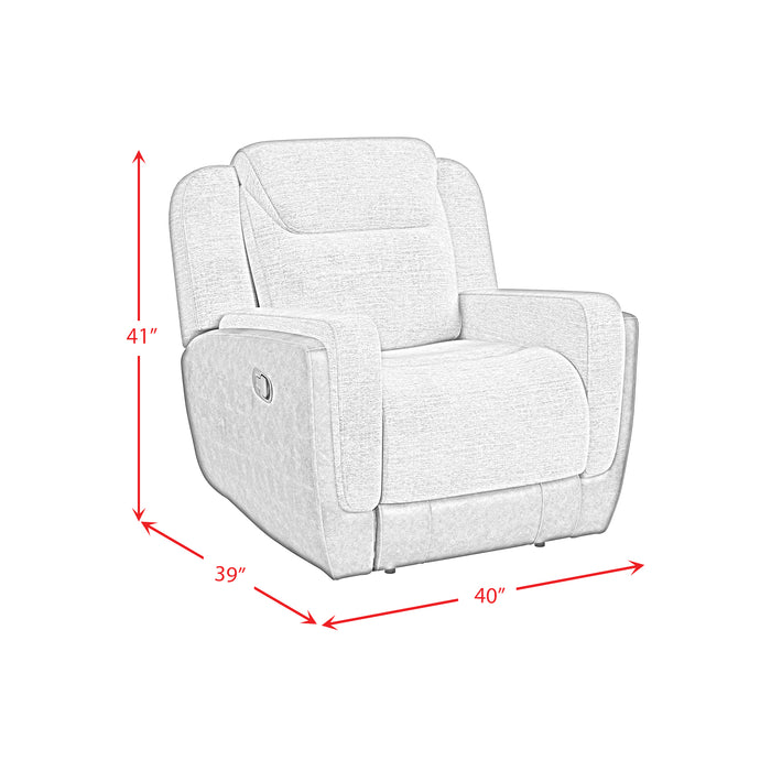 Hornet Motion Glider Recliner in Rancho Grey - Venta Furnishings (San Antonio,TX)