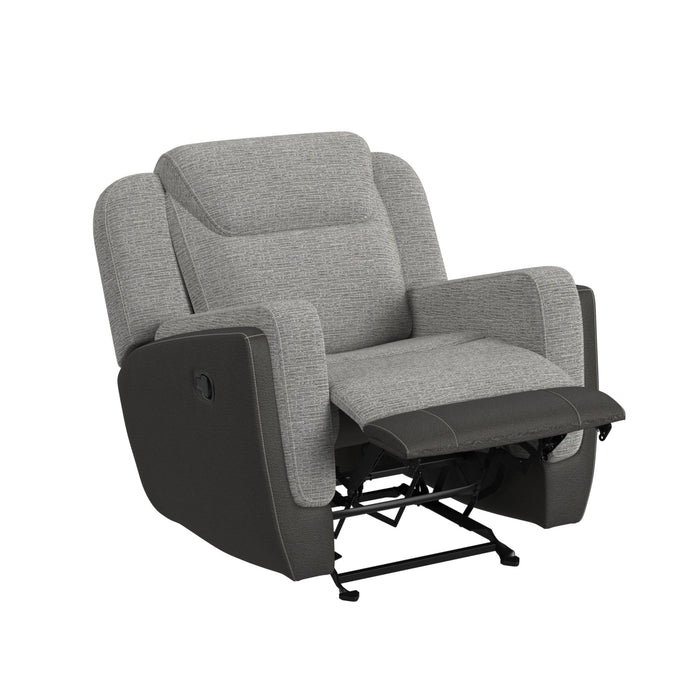 Hornet Motion Glider Recliner in Rancho Grey - Venta Furnishings (San Antonio,TX)