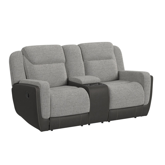 Hornet 3PC Living Room Set in Rancho Grey-Sofa, Loveseat & Recliner - Venta Furnishings (San Antonio,TX)