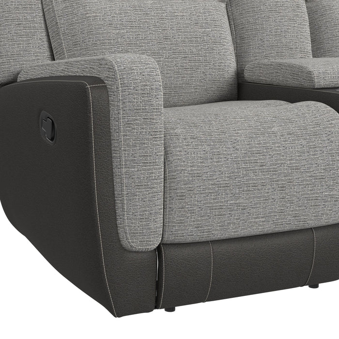 Hornet 3PC Living Room Set in Rancho Grey-Sofa, Loveseat & Recliner - Venta Furnishings (San Antonio,TX)