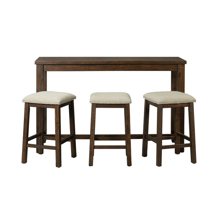 Jax Bar Table Single Pack (Table + Three Stools) - Venta Furnishings (San Antonio,TX)