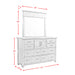 Jax Dresser & Mirror Set - Venta Furnishings (San Antonio,TX)