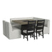 Jemma Upholstered Corner Chair in Beige Linen - Venta Furnishings (San Antonio,TX)