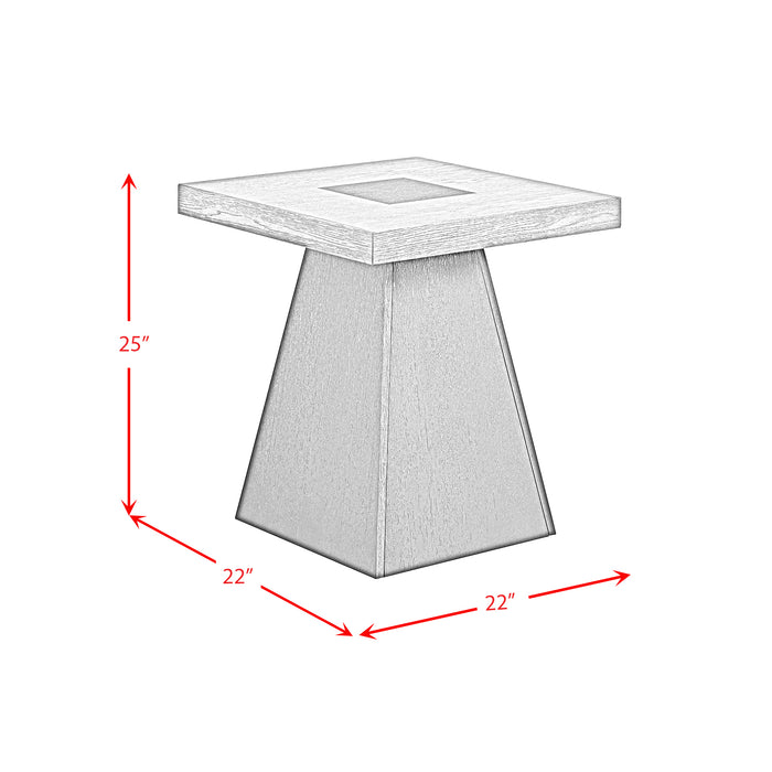 Jemma 3PC Occasional Table Set in Grey and Dark Espresso-Coffee Table & TwoEnd Table - Venta Furnishings (San Antonio,TX)