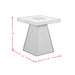 Jemma 3PC Occasional Table Set in Grey and Dark Espresso-Coffee Table & TwoEnd Table - Venta Furnishings (San Antonio,TX)