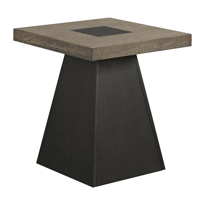 Jemma 3PC Occasional Table Set in Grey and Dark Espresso-Coffee Table & TwoEnd Table - Venta Furnishings (San Antonio,TX)