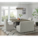 Jemma Standard Height Dining Set in Grey-Square Table and Four Chairs - Venta Furnishings (San Antonio,TX)