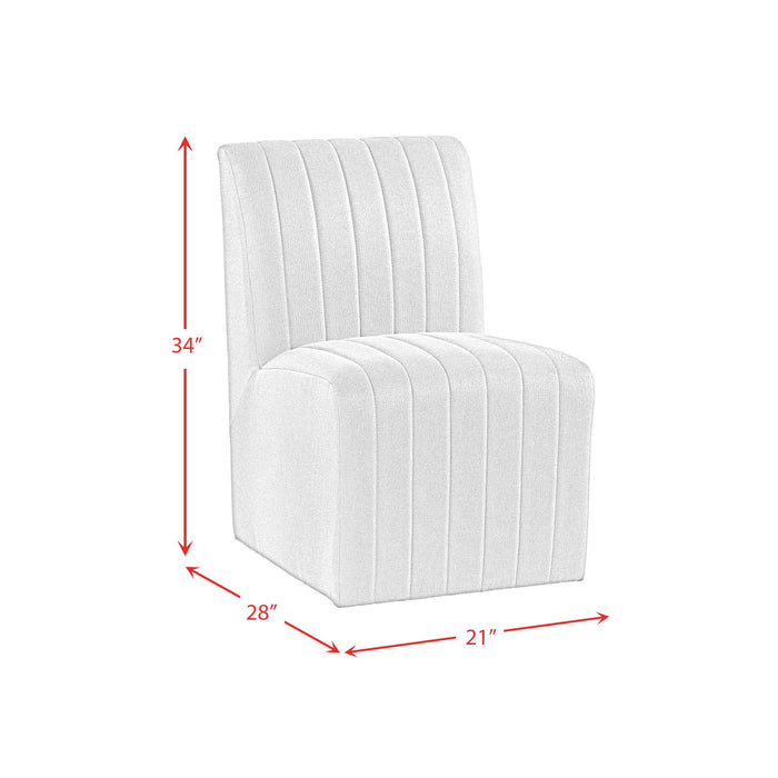 Jemma Upholstered Side Chair in Beige Linen (2 Per Carton) - Venta Furnishings (San Antonio,TX)