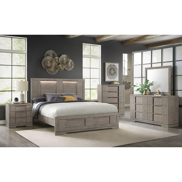 Kelis 6-Drawer Dresser in Grey - Venta Furnishings (San Antonio,TX)