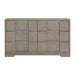 Kelis 6-Drawer Dresser in Grey - Venta Furnishings (San Antonio,TX)
