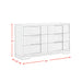 Kelis 6-Drawer Dresser in Grey - Venta Furnishings (San Antonio,TX)