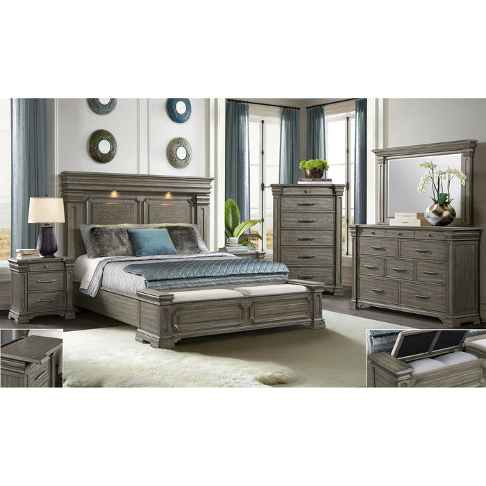 Kings Court Storage Bed - Venta Furnishings (San Antonio,TX)