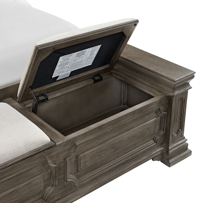 Kings Court Storage Bed - Venta Furnishings (San Antonio,TX)