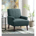 Kiwi Chair with Channel Back in Palmer Teal - Venta Furnishings (San Antonio,TX)