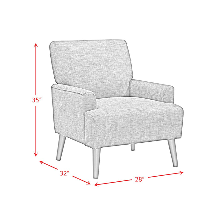 Kiwi Chair in 8077 Boucle Orange & Espresso - Venta Furnishings (San Antonio,TX)