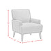Kiwi Chair in 8077 Boucle Orange & Espresso - Venta Furnishings (San Antonio,TX)