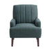 Kiwi Chair with Channel Back in Palmer Teal - Venta Furnishings (San Antonio,TX)