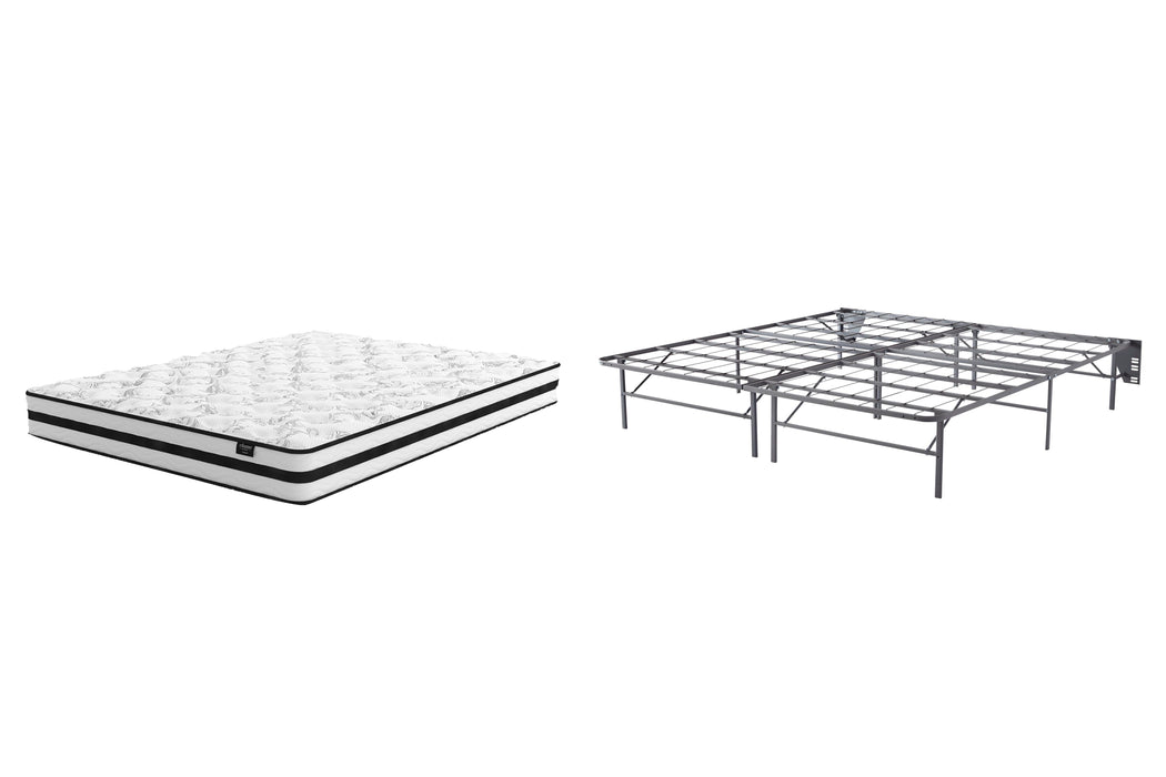 8 Inch Chime Innerspring Mattress Set - Venta Furnishings (San Antonio,TX)