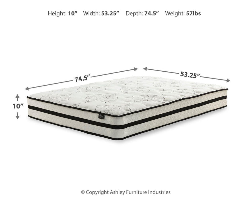 Chime 10 Inch Hybrid Mattress in a Box - Venta Furnishings (San Antonio,TX)