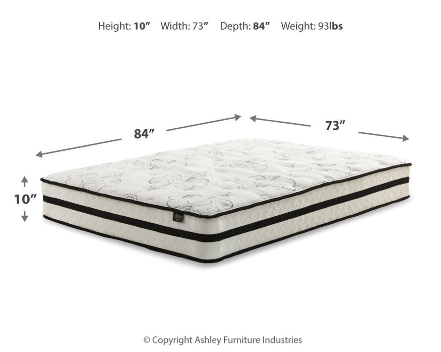 Chime 10 Inch Hybrid Mattress Package - Venta Furnishings (San Antonio,TX)