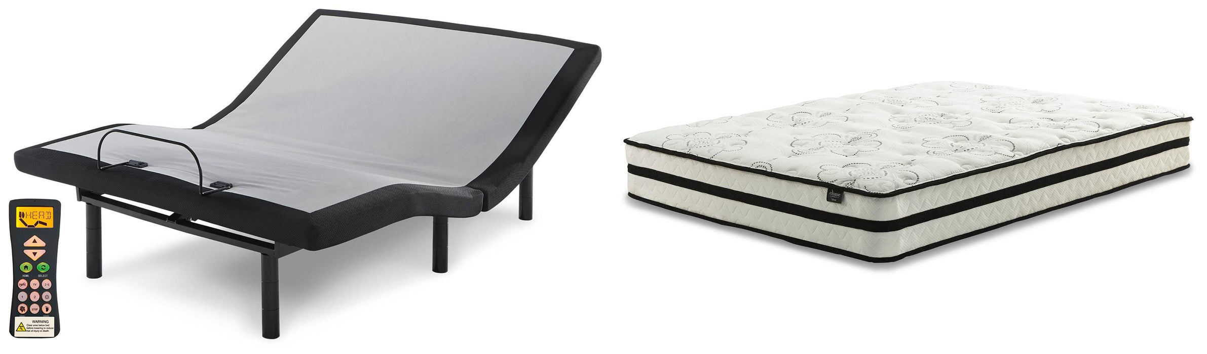 Chime 10 Inch Hybrid Mattress Package - Venta Furnishings (San Antonio,TX)