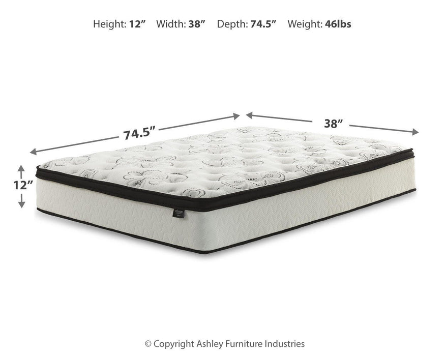 Chime 12 Inch Hybrid Mattress in a Box - Venta Furnishings (San Antonio,TX)