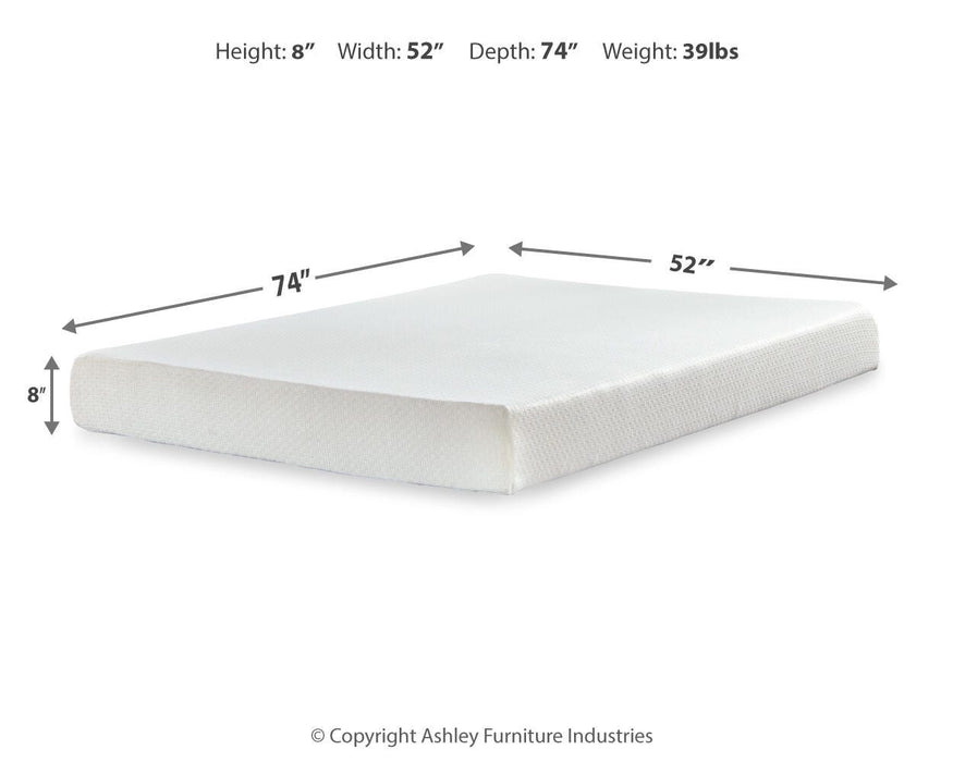 Chime 8 Inch Memory Foam Mattress in a Box - Venta Furnishings (San Antonio,TX)